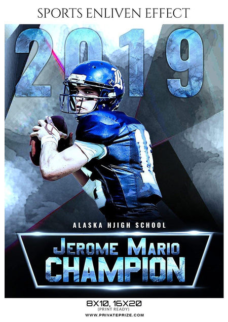 Jerome Mario - Football Sports Enliven Effect Photography Template - PrivatePrize - Photography Templates