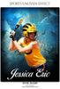 Jessica Eric - Softball Sports Enliven Effects Photography Template - PrivatePrize - Photography Templates
