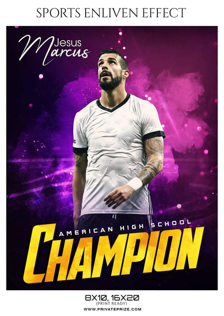 Jesus Marcus - Soccer Sports Enliven Effects Photography Template - PrivatePrize - Photography Templates