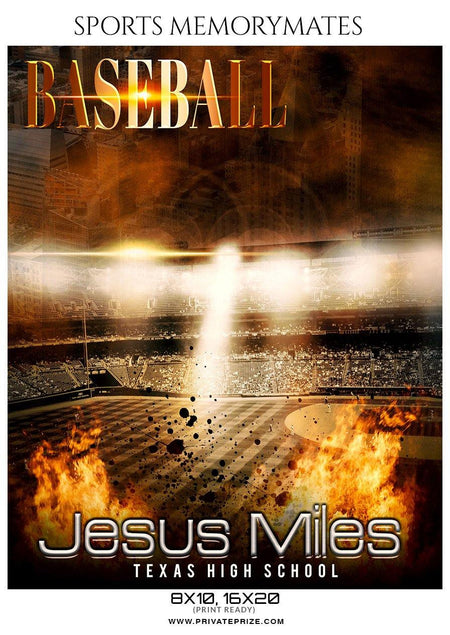 Jesus Miles - Baseball Memory Mate Photography Template - PrivatePrize - Photography Templates