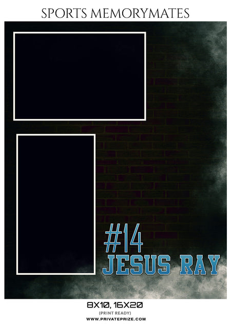 JESUS RAY BASKETBALL MEMORY MATE - Photography Photoshop Template