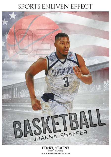 Joanna Shaffer - Basketball Sports Enliven Effects Photography Template - PrivatePrize - Photography Templates