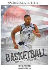 Joanna Shaffer - Basketball Sports Enliven Effects Photography Template