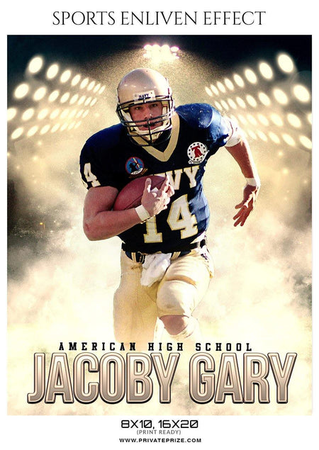Jocoby Gary - Football Sports Enliven Effect Photography Template - PrivatePrize - Photography Templates