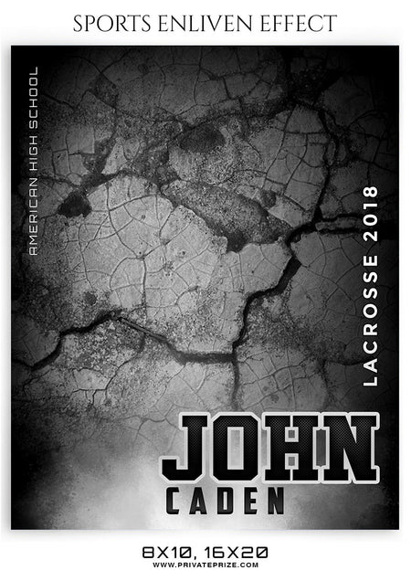 JOHN CADEN-LACROSSE- SPORTS ENLIVEN EFFECT - Photography Photoshop Template