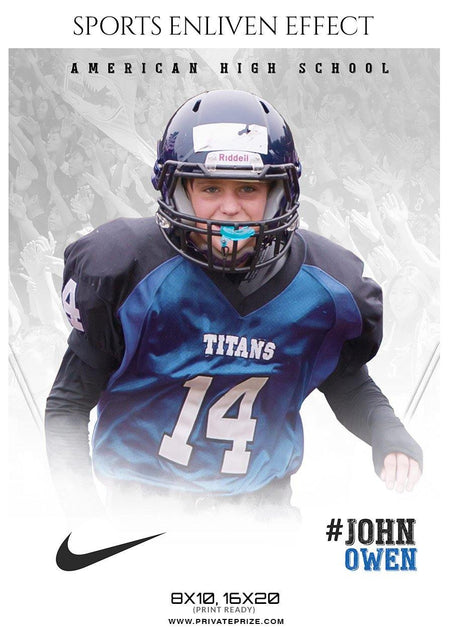 John Owen - Football Sports Enliven Effects Photography Template - PrivatePrize - Photography Templates