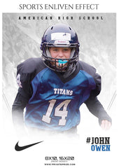 John Owen - Football Sports Enliven Effects Photography Template