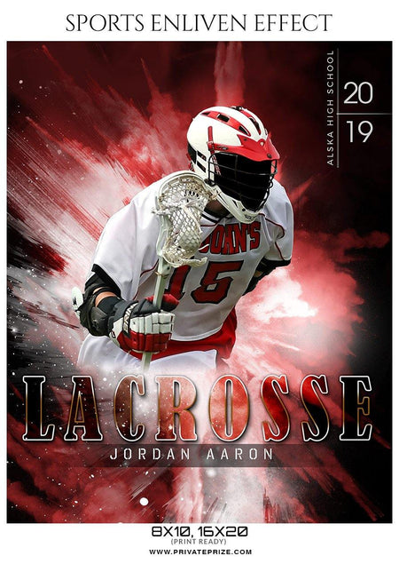 Jordan Aaron - lacrosse Sports Enliven Effect Photography Template - PrivatePrize - Photography Templates