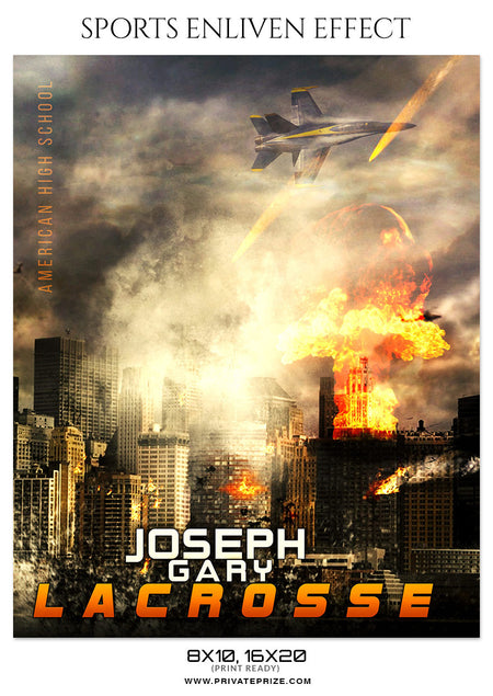 JOSEPH GARY-LACROSSE- SPORTS ENLIVEN EFFECT - Photography Photoshop Template