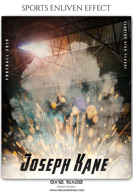 Joseph kane - Football Sports Enliven Effects Photography Template - PrivatePrize - Photography Templates