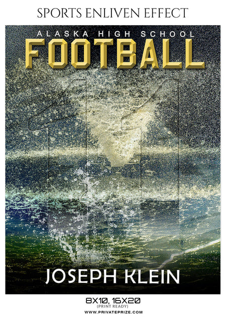 Joseph Klein - Football Sports Enliven Effect Photography Template - Photography Photoshop Template