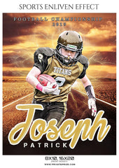 Joseph Petrick - Football Sports Enliven Effects Photography Template