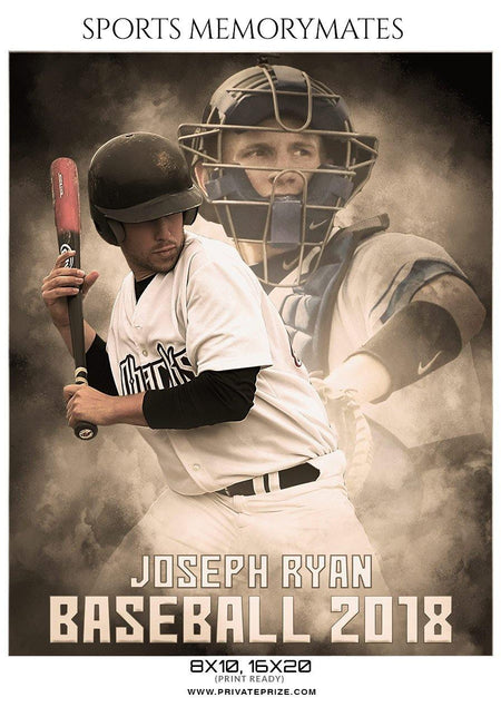 Joseph Ryan - Baseball Memory Mate Photography Template - PrivatePrize - Photography Templates