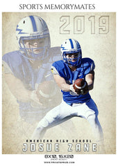 Josue Zane - Football  Memory Mate Photoshop Template