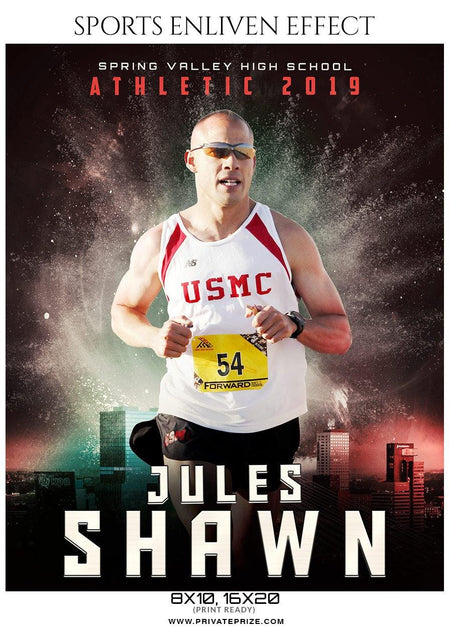 Jules Shawn - Athletic Sports Enliven Effects Photography Template - PrivatePrize - Photography Templates