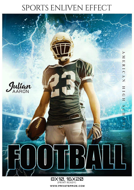 Julian Aaron - Football Sports Enliven Effect Photography Template - PrivatePrize - Photography Templates