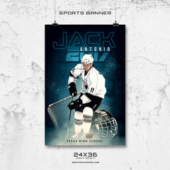 Jack Antonio -Icehockey- Enliven Effects Sports Banner Photoshop Template
