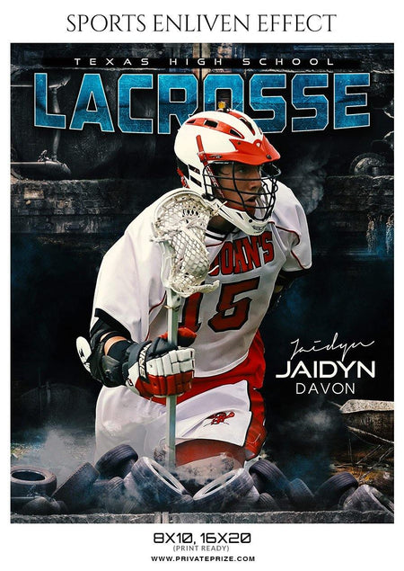 Jaidyn Davon - Lacrosse Sports Enliven Effects Photography Template - PrivatePrize - Photography Templates