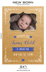 New Born Announcement Card