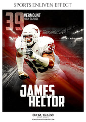 James Hector - Football Sports Enliven Effect Photography Template