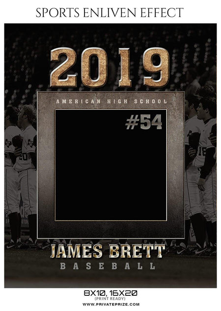 James Brett - Baseball Sports Enliven Effect Photography Template - PrivatePrize - Photography Templates