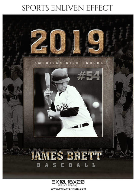 James Brett - Baseball Sports Enliven Effect Photography Template - PrivatePrize - Photography Templates
