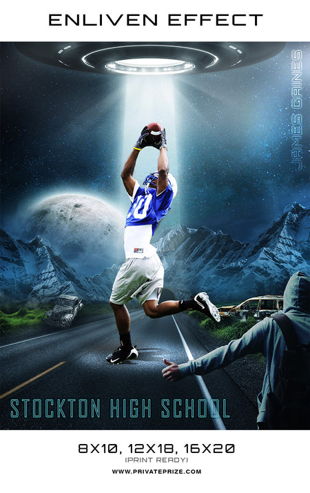 James Stockton High School Sports - Enliven Effects - Photography Photoshop Template