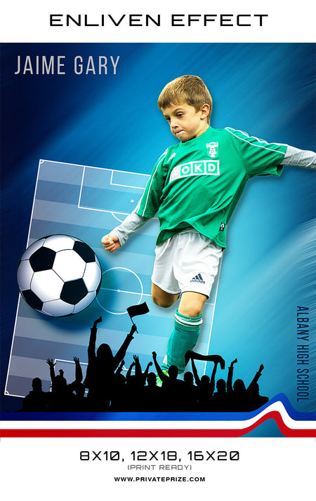 Jamie Albany High school Sports Template -  Enliven Effects - Photography Photoshop Template