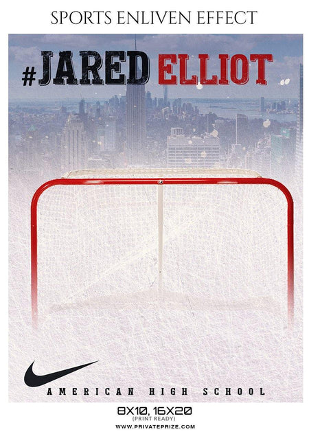 Jared Elliot - Ice Hockey Sports Enliven Effects Photography Template - PrivatePrize - Photography Templates