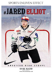 Jared Elliot - Ice Hockey Sports Enliven Effects Photography Template