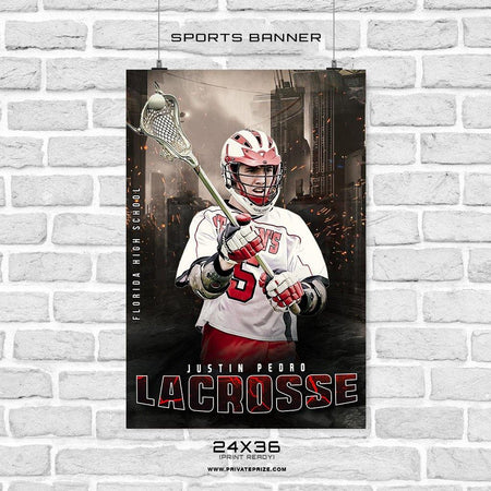 Jasper Pedro - Lacrosse Sports Banner Photoshop Template - PrivatePrize - Photography Templates
