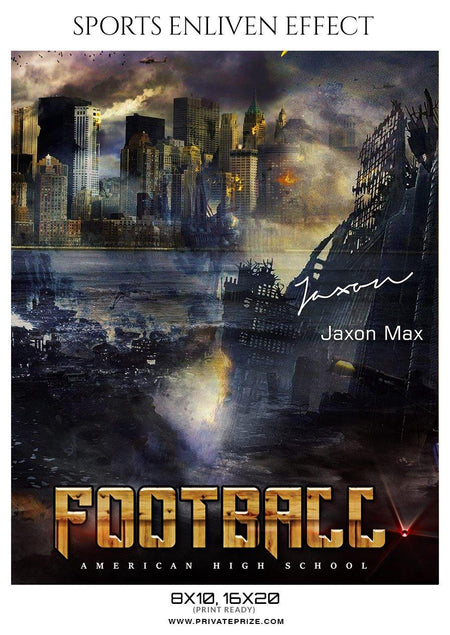 Jaxon Max - Football Sports Enliven Effects Photography Template - PrivatePrize - Photography Templates