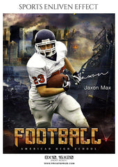 Jaxon Max - Football Sports Enliven Effects Photography Template