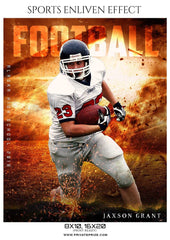 Jaxson Grant - Football Sports Enliven Effects Photography Template