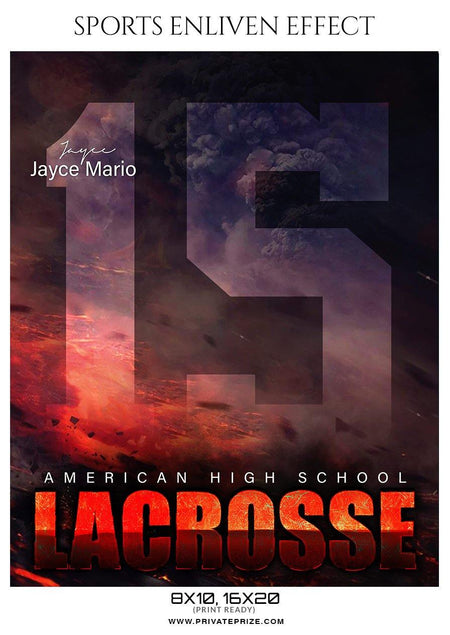 Jayce Mario - Lacrosse Sports Enliven Effects Photography Template - PrivatePrize - Photography Templates