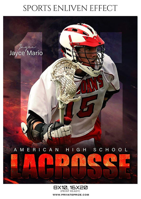 Jayce Mario - Lacrosse Sports Enliven Effects Photography Template - PrivatePrize - Photography Templates