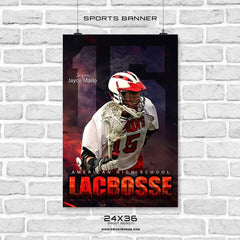 Jayce Mario Lacrosse Sports Banner Photoshop Template