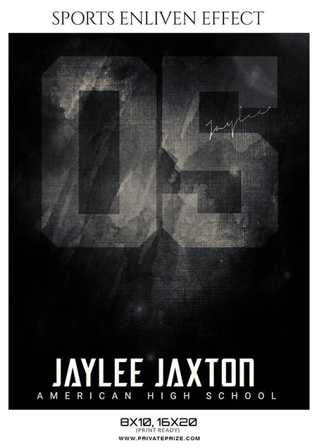 Jaylee Jaxton -  Softball Template -  Enliven Effects - PrivatePrize - Photography Templates