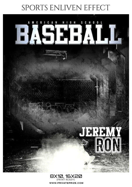 Jeremy Ron - Baseball Enliven Effect - PrivatePrize - Photography Templates