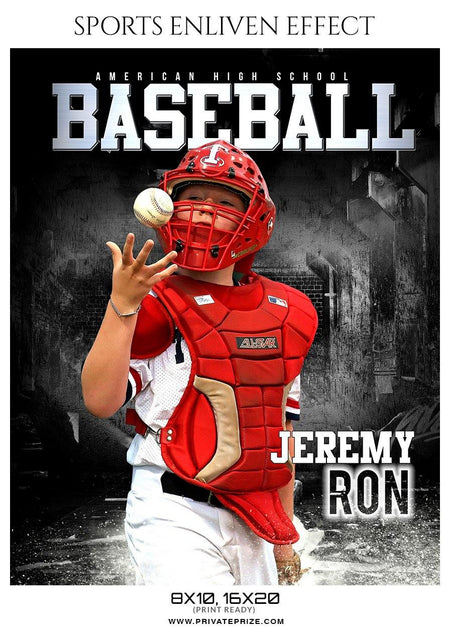 Jeremy Ron - Baseball Enliven Effect - PrivatePrize - Photography Templates
