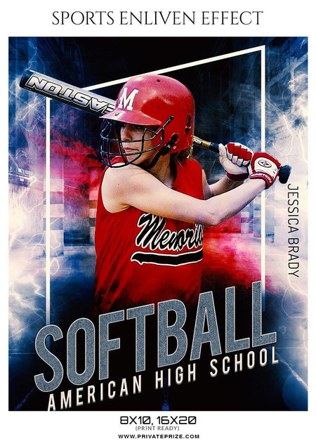 Jessica Brady - Basketball Sports Enliven Effect Photography Template - PrivatePrize - Photography Templates