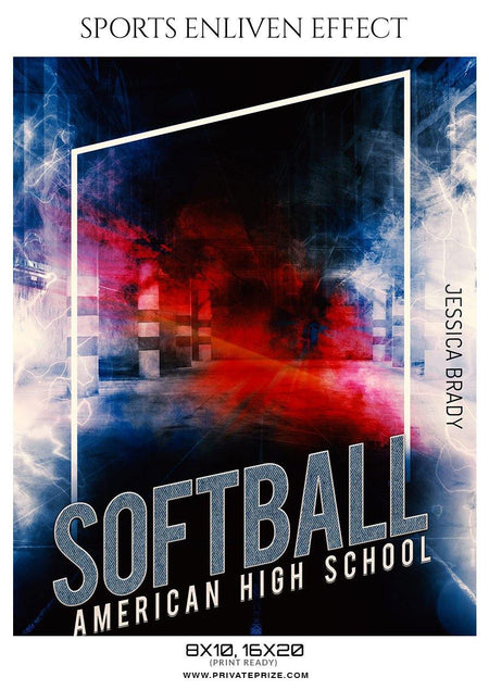 Jessica Brady - Basketball Sports Enliven Effect Photography Template - PrivatePrize - Photography Templates