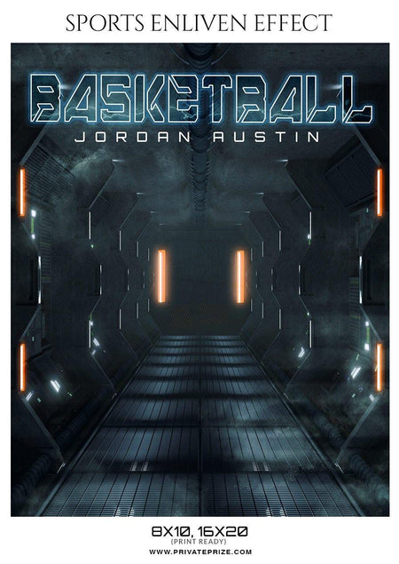 Jordan Austin - Basketball Sports Enliven Effect Photography Template - PrivatePrize - Photography Templates