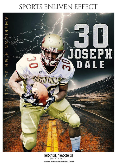 Joseph Dale - Football Sports Enliven Effect Photography Template - PrivatePrize - Photography Templates