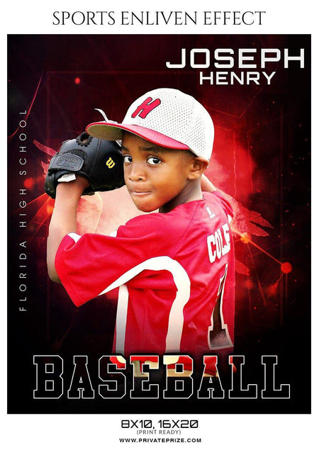 Joseph Henry -  Baseball Enliven Effect - PrivatePrize - Photography Templates