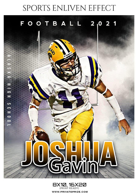 Joshua Gavin - Football Sports Enliven Effect Photography Template - PrivatePrize - Photography Templates