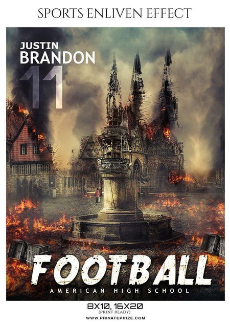 Justin Brandon - Football Sports Enliven Effect Photography Template - PrivatePrize - Photography Templates
