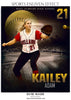 Kailey Adam Softball-Sports Enliven Effect - Photography Photoshop Template