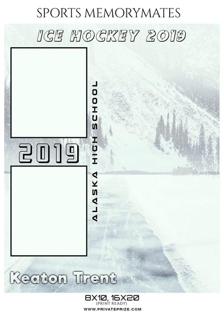Keaton Trent - Ice Hockey Sports Memory Mates Photography Template - PrivatePrize - Photography Templates