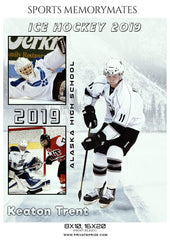 Keaton Trent - Ice Hockey Sports Memory Mates Photography Template